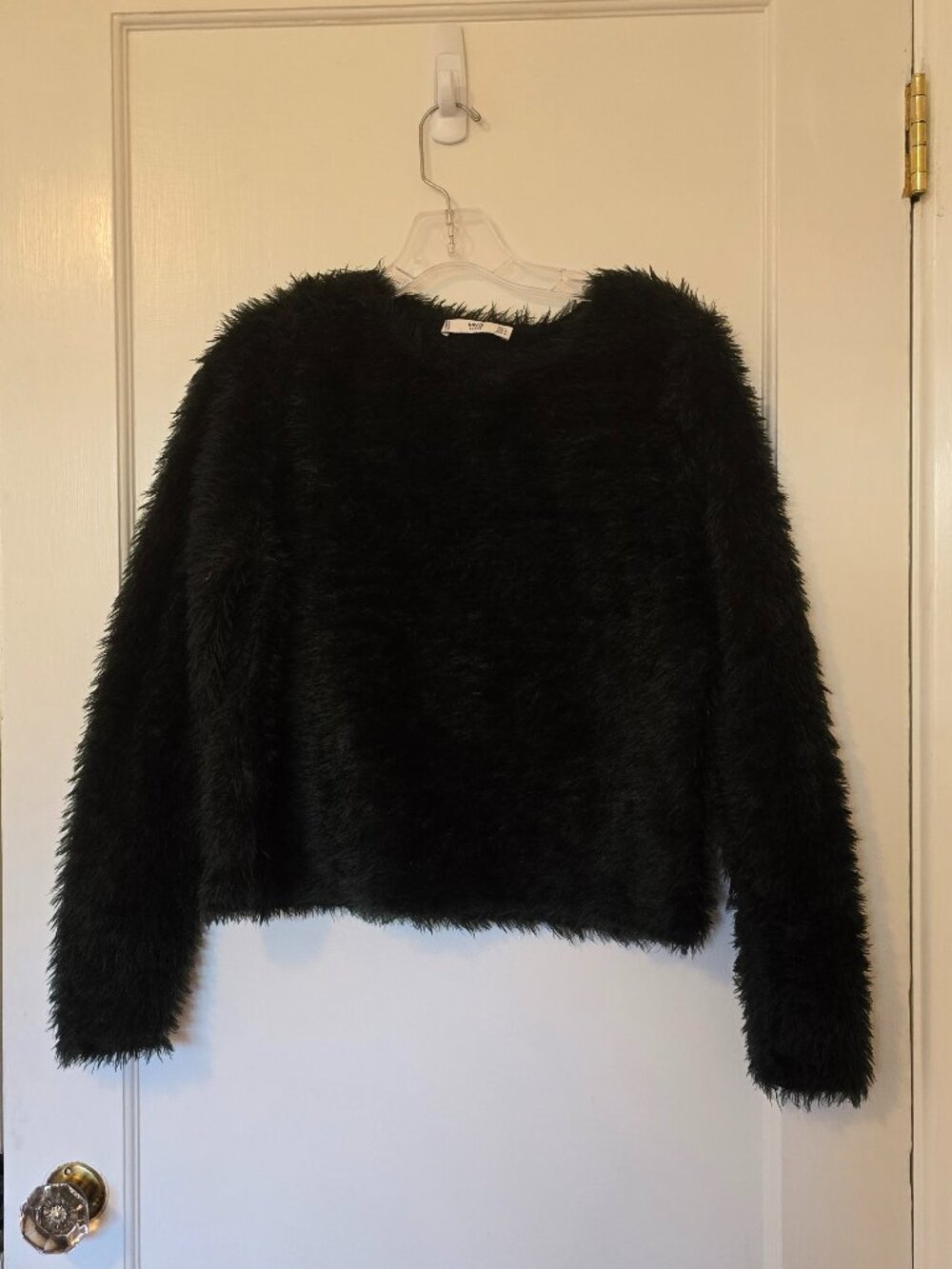 MNG Green Fuzzy Sweater